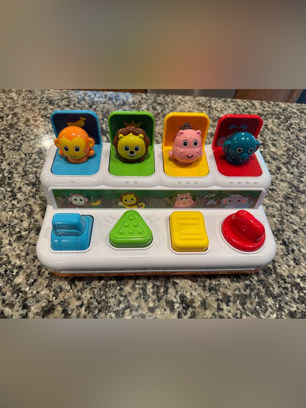Interactive Pop-Up Animal Toy - Multicolor